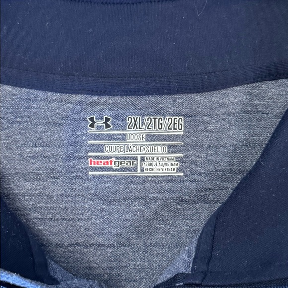 Under Armour HeatGear Shirt Loose Long Sleeve Quarter Zip Men’s Size 2XL XXL - Picture 2 of 2